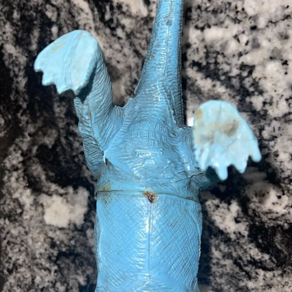 IMPERIAL Vintage 1985 Colorful Rubber Dinosaur Figures Retro 80s Toys Lot of 4